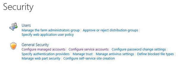 Configure Managed Accounts